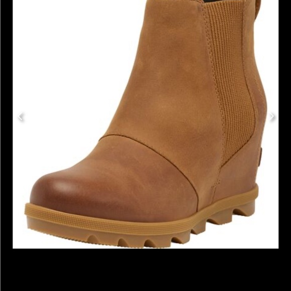 SOREL Joan of Artic Rhapsody Wedge Snow Boot elk camel color Size 10.5 - Picture 4 of 15